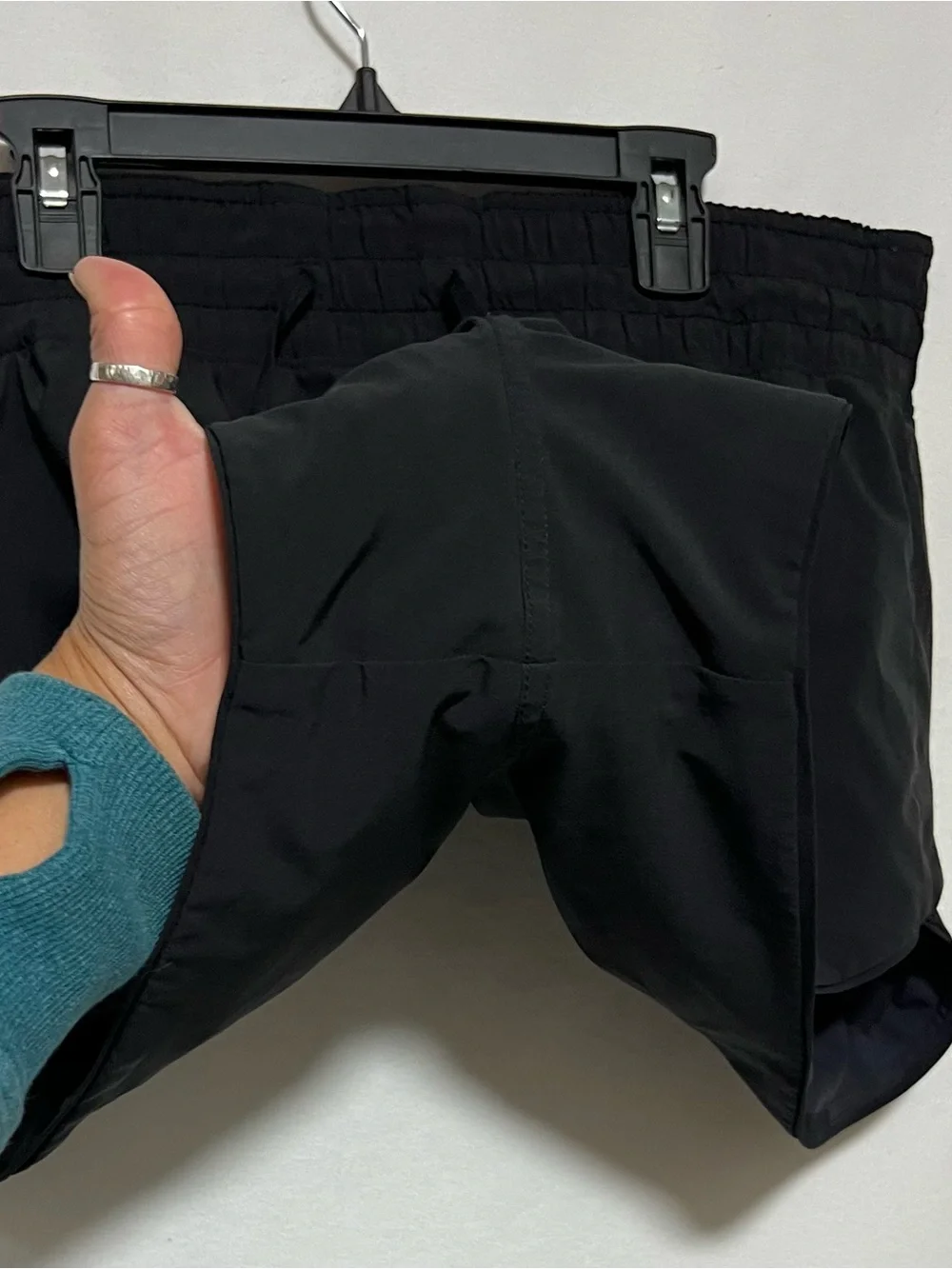 RARE Lululemon Choose a Side Camo Black Reversible High Rise Activewear Shorts